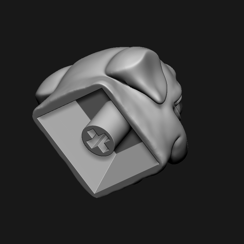 STL file Pug Keycap 🐶 ・3D printer design to download・Cults