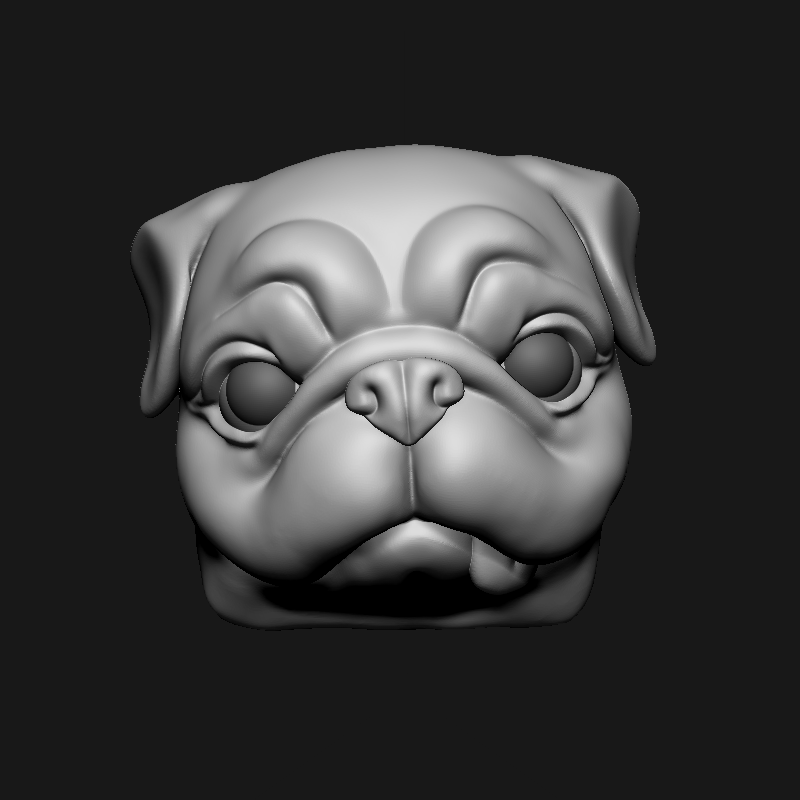 STL file Pug Keycap 🐶 ・3D printer design to download・Cults