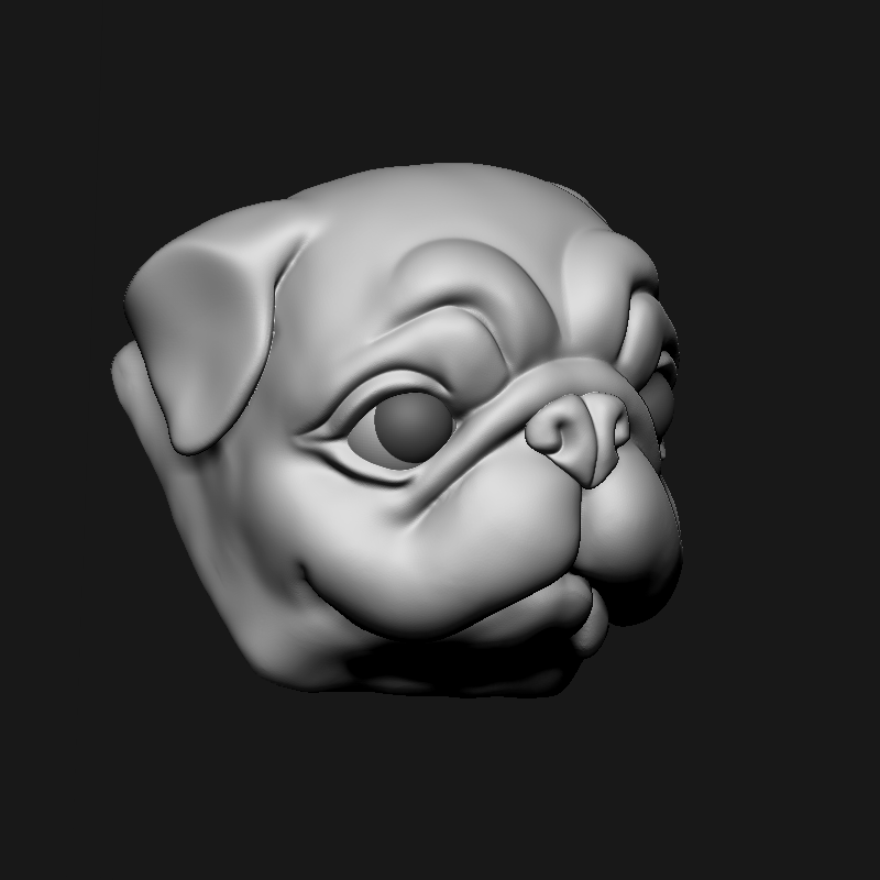 STL file Pug Keycap 🐶 ・3D printer design to download・Cults