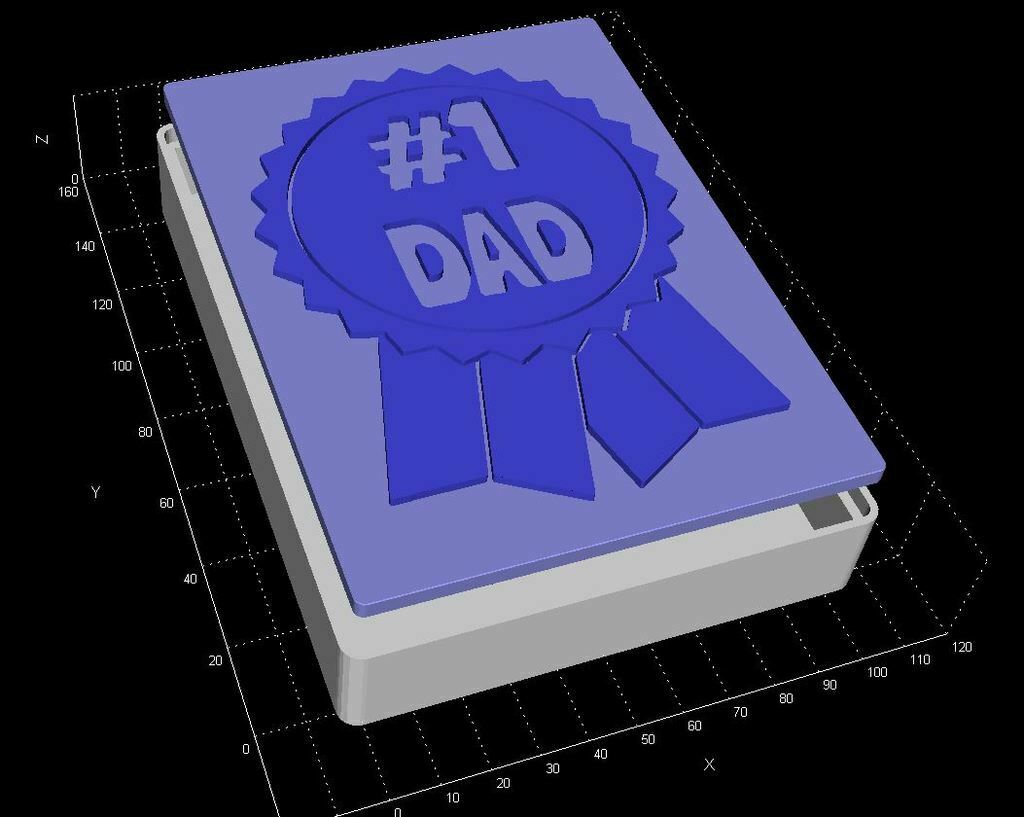 Archivo STL gratis Caja regalo para el padre 🎭 ・Plan imprimible en 3D ...
