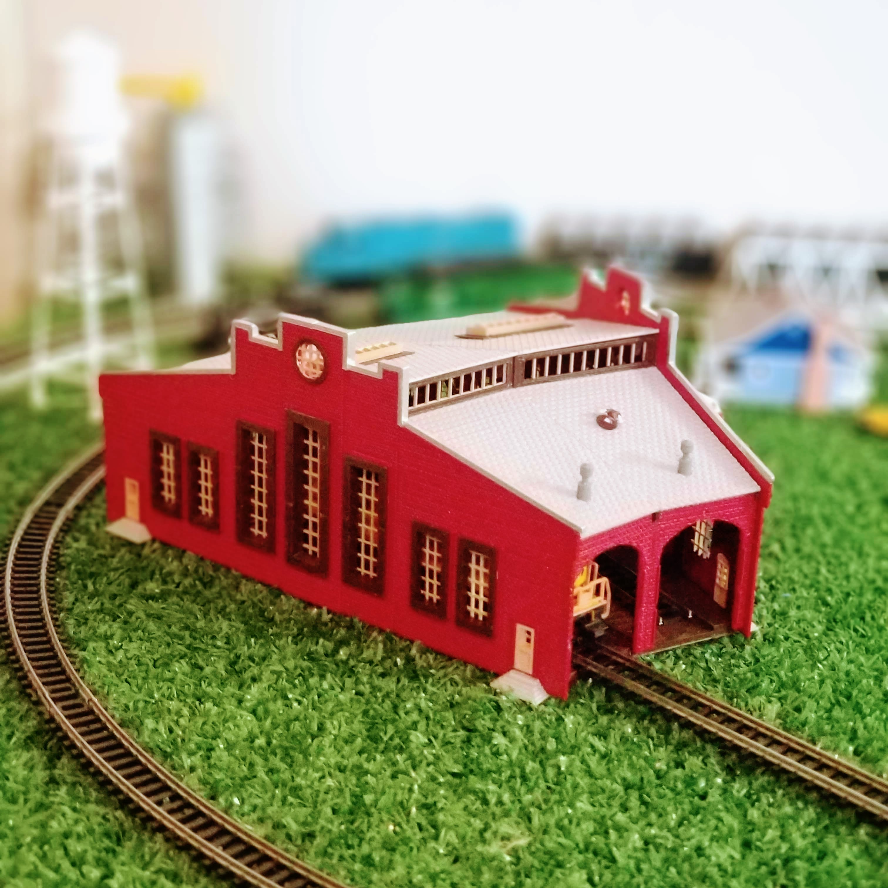 ROUNDHOUSE HOスケール 鉄道模型 未使用 🏛️ HO Scale Roundhouse・3D Print・Cults
