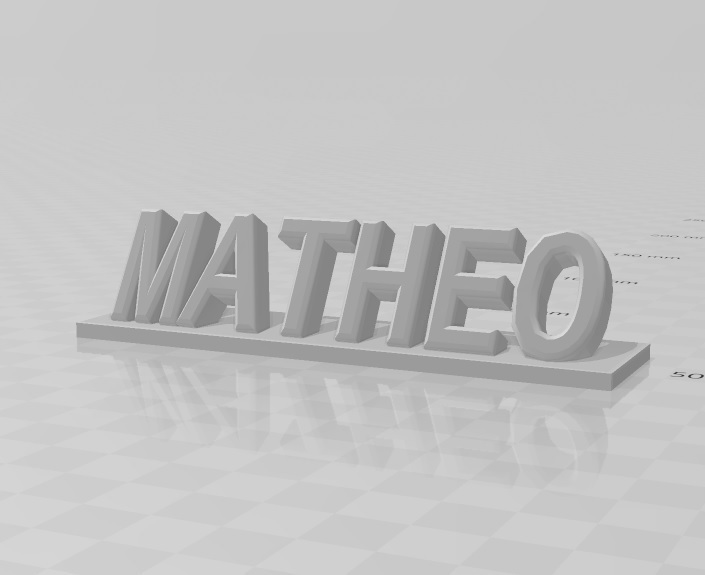 Fichier STL Prénom en relief 3D MATHEO 📱 ・Plan à imprimer en 3D à ...