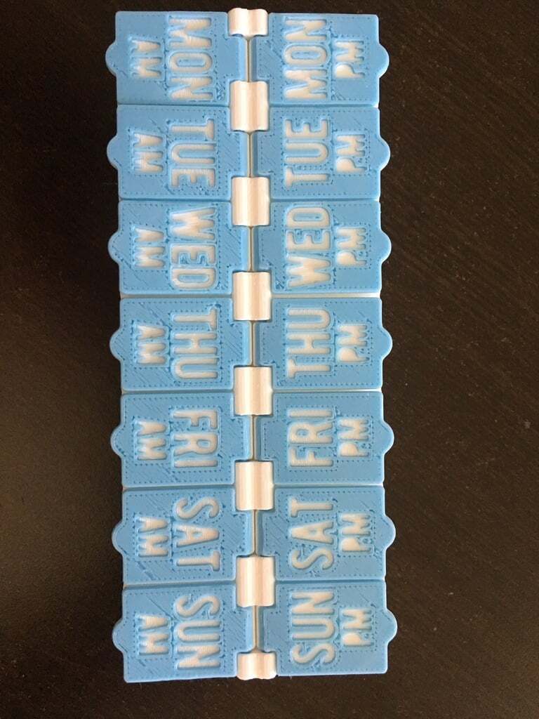 3D printable Pill Box 2 weeks・Cults