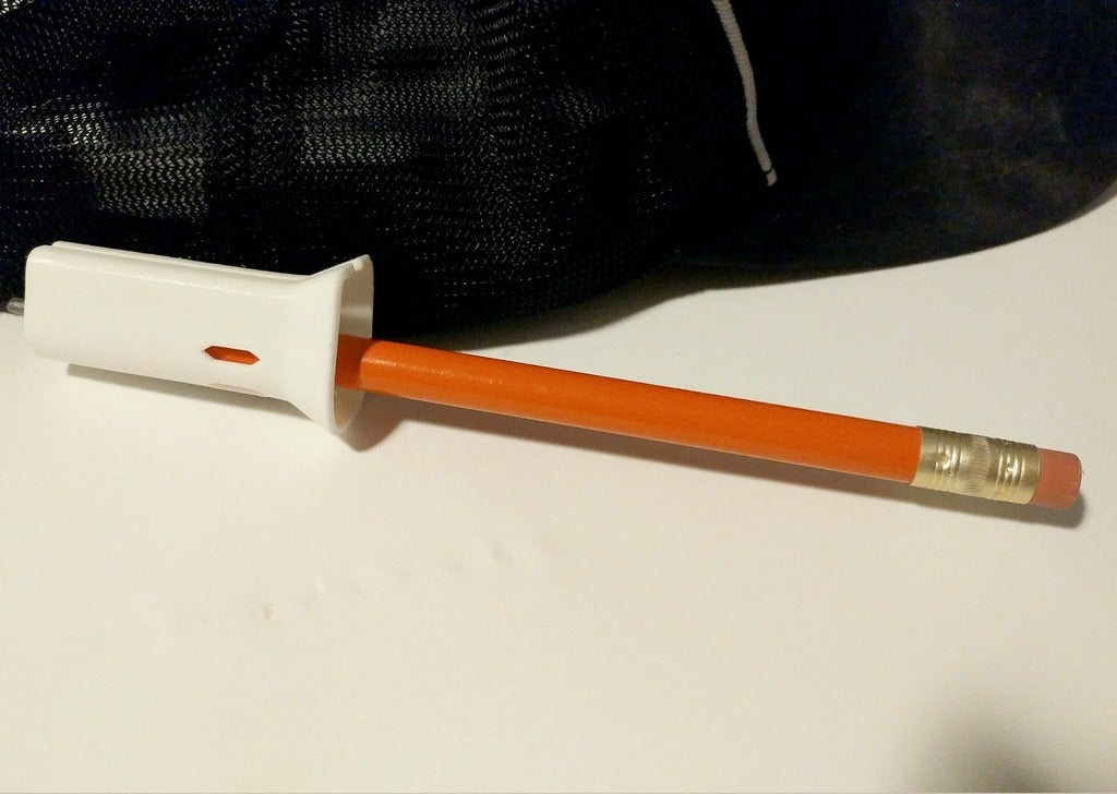 thumbnail image 2 of Carpenter Pencil Holder For Hat – Fits Baseball Cap Visor – Holds Many Shapes & Sizes 2 of 5