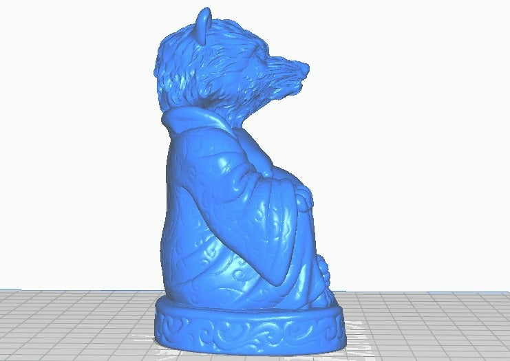😡 Angry Raccoon Buddha (Animal Collection)・Free STL File for ・Cults