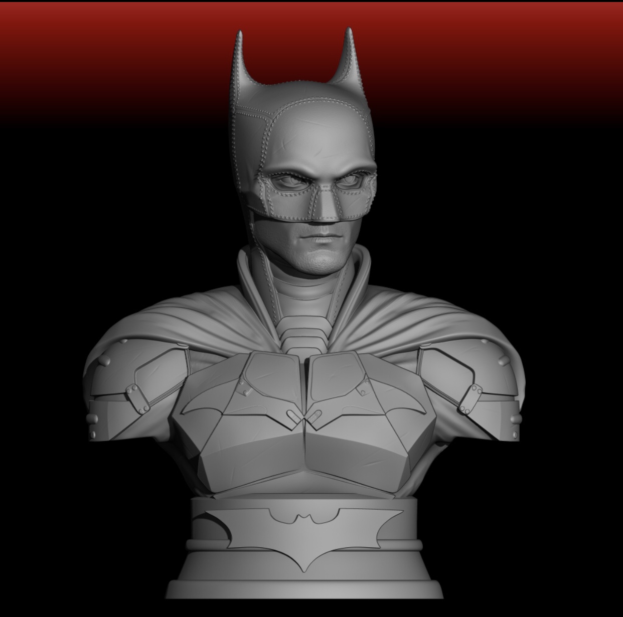 Файл OBJ Бюст Бэтмена (Роберт Паттинсон) 👾 ・3D модель для печати ...