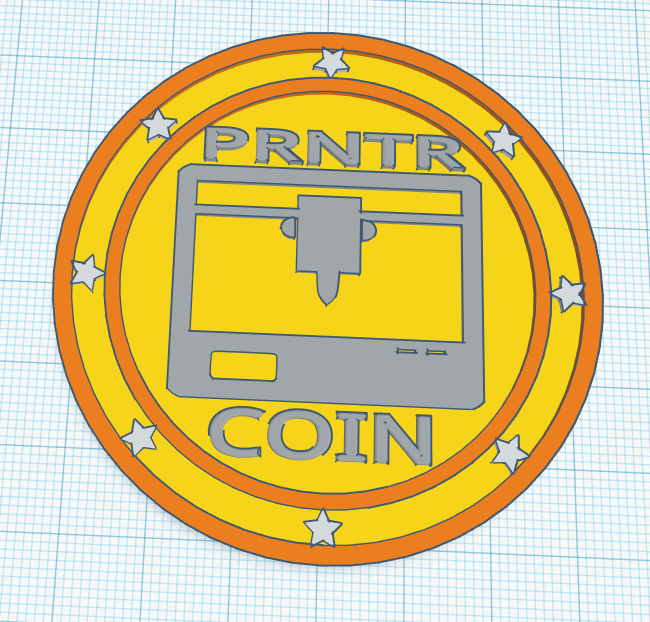 Coin Stl File Free STL file PRNTR COIN 🪙 ・Model to download and 3D print・Cults