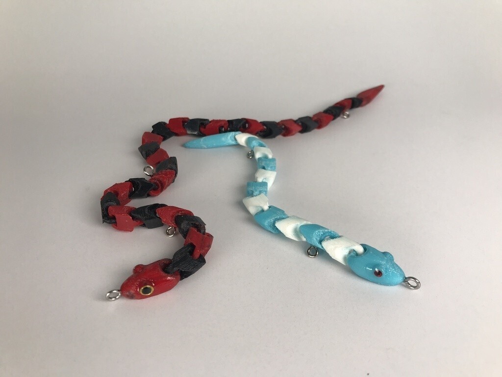 fishing Lure for Bass - snake lure(2color)Free STL File for Cults