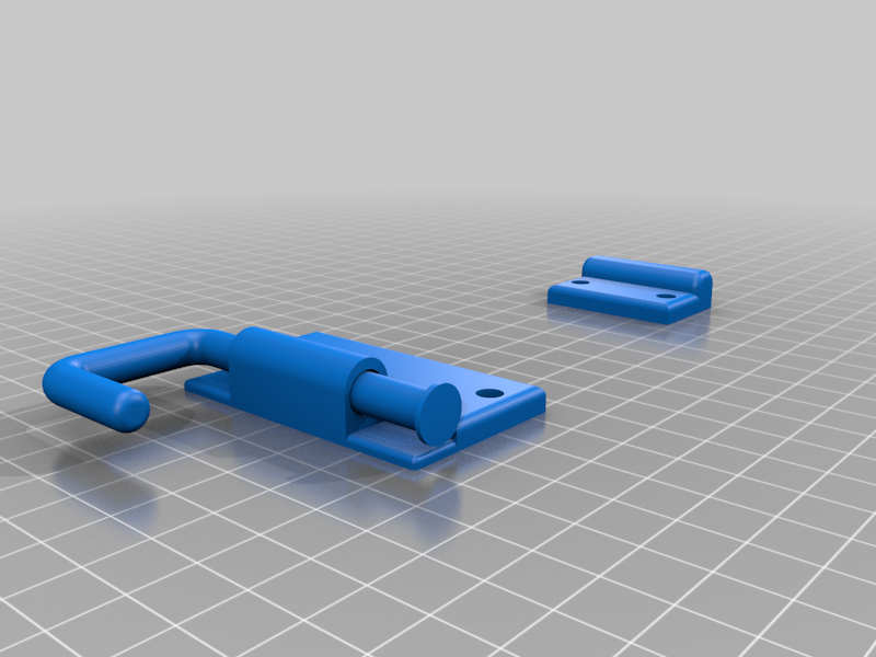 🏠 Simple latch・Free STL File for ・Cults