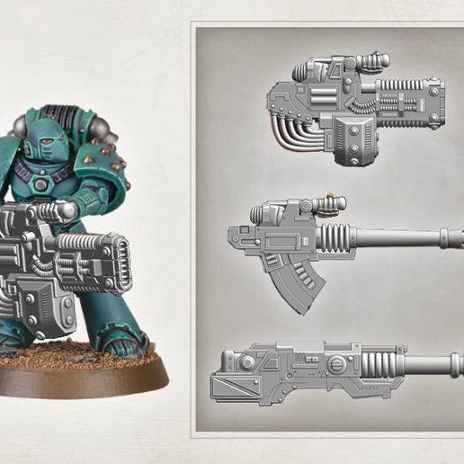 🔫 [933379] Heavy Weapon Set For New Heresy Boys・ 3D File for 3D ...