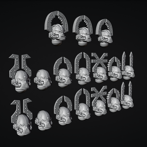 🔥 [821174] Kill Maim Burn helmets FOR NEW HERESY・ 3D File for 3D ...