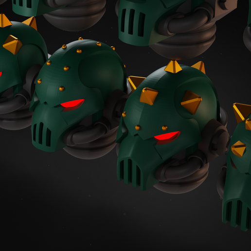 🆕 [787373] Heresy Sons Helmets for new Heresy・ 3D File for 3D printing ...