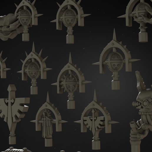 🎒 [583910] GLOOMY ANGELS Fancy BACKPACKS・ 3D File for 3D printing・Cults