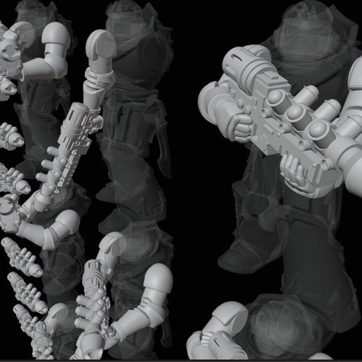 🔫 [928545] Gravitation Gun FOR NEW HERESY BOYS・ 3D File for 3D printing ...