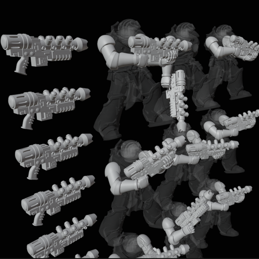 🔫 [928545] Gravitation Gun FOR NEW HERESY BOYS・ 3D File for 3D printing ...