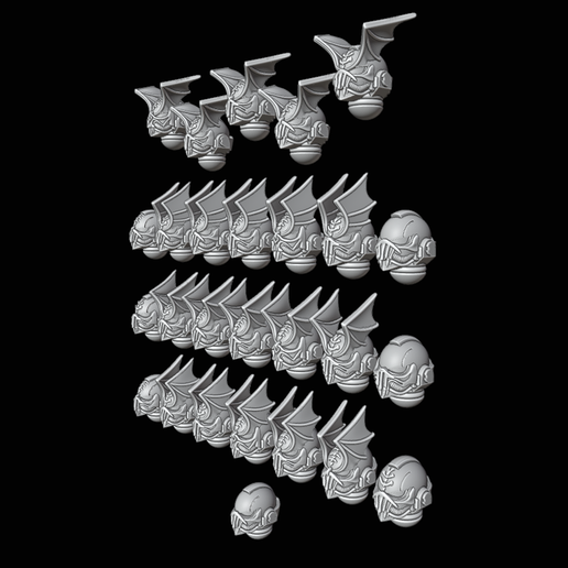 🆕 [140975] Spooky Lords Of Midnight HELMETS FOR NEW HERESY・ 3D File for ...