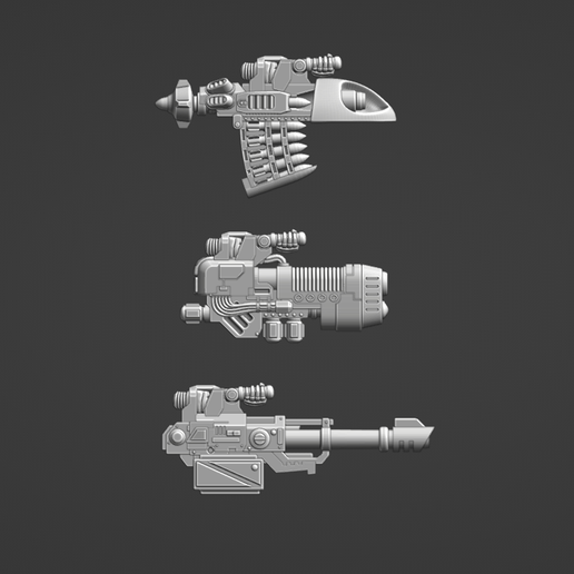 🔫 [387848] Alternative Heavy Weapon Set For New Heresy Boys・ 3D File ...