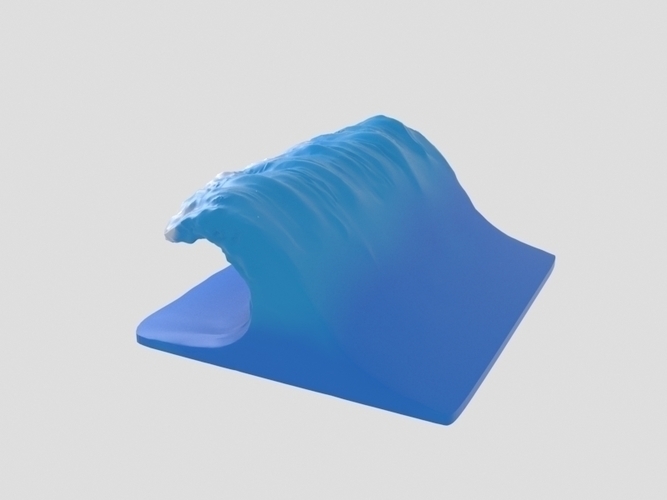 🌊 ocean wave・ STL File for 3D printing・Cults
