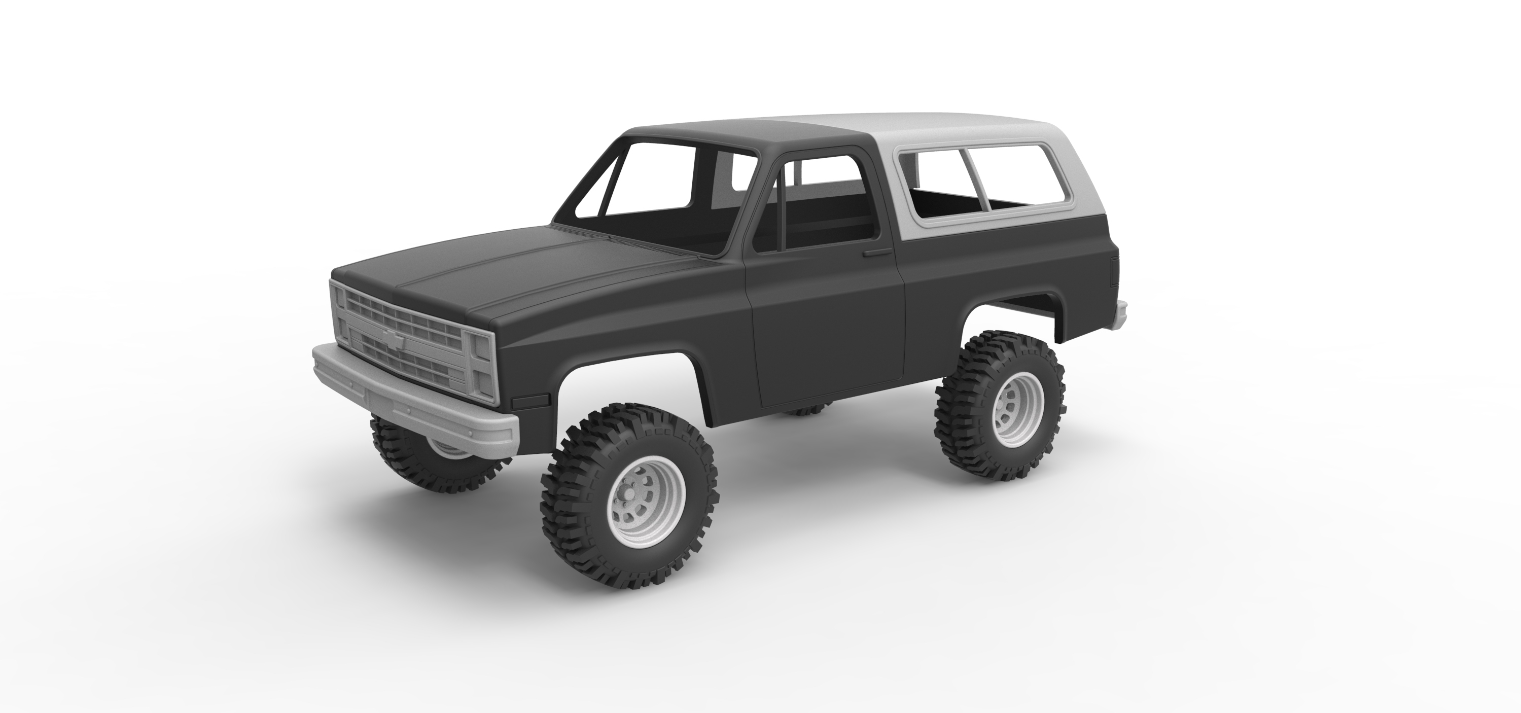 3D file Diecast shell and wheels 1988 Chevrolet Blazer K5 Scale 1 to 25 ...