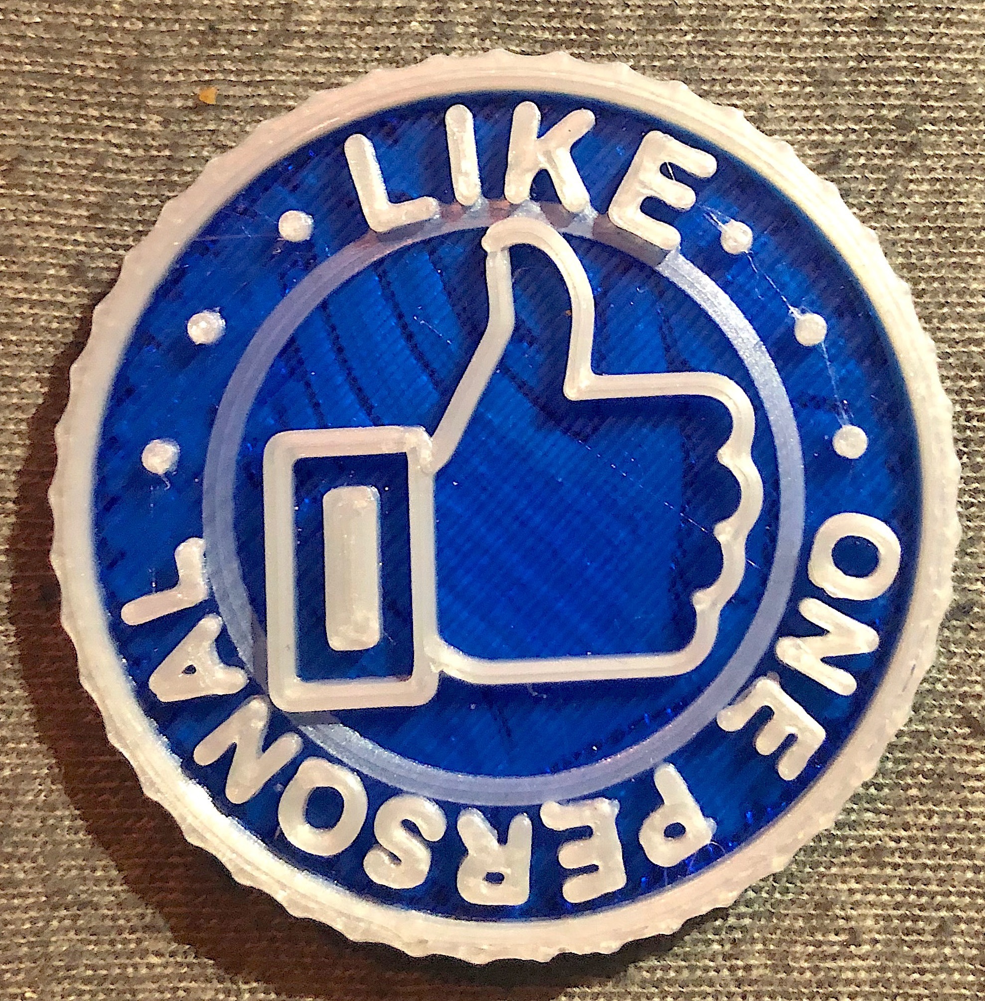 STL file One Like - Coin 🪙・3D printing model to download・Cults