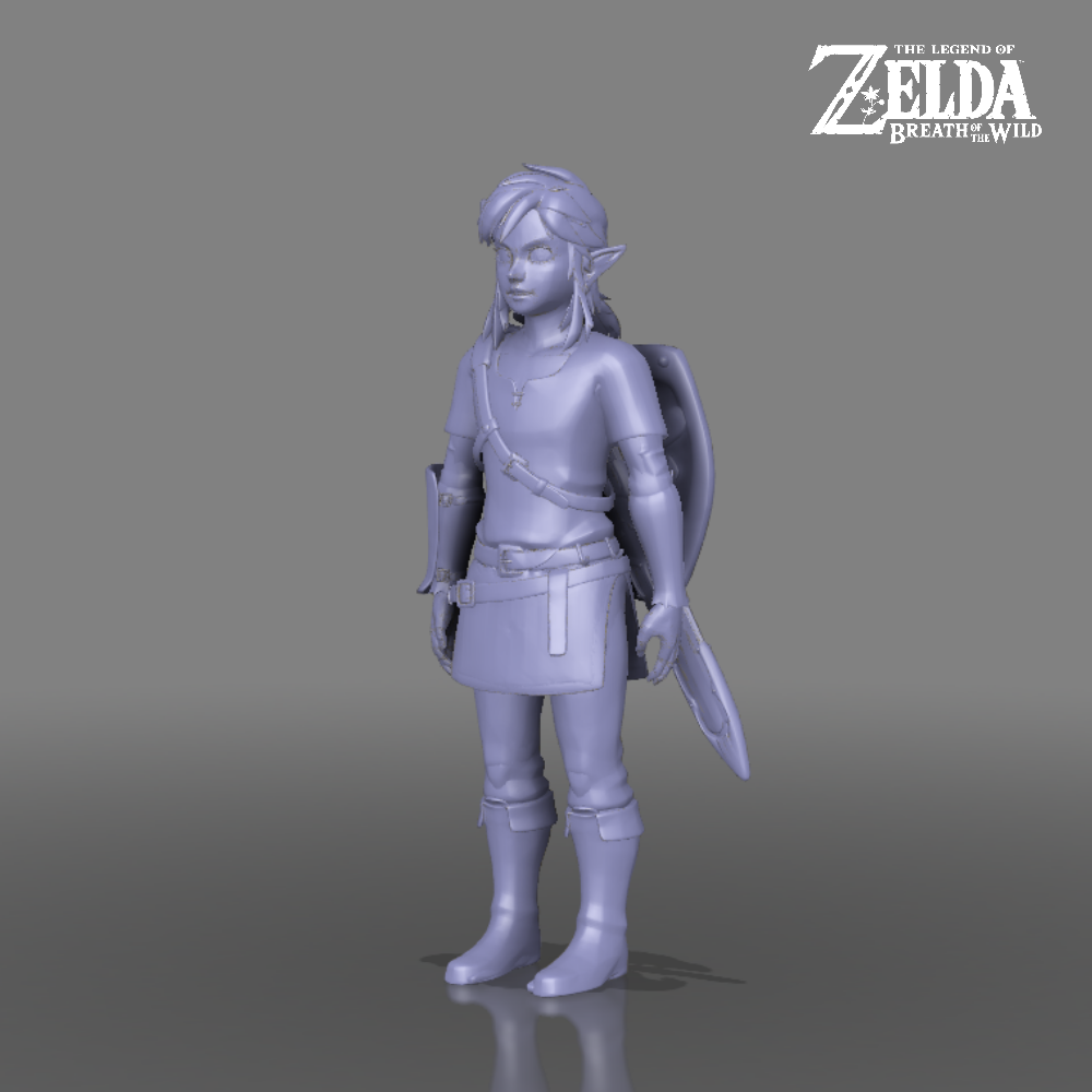 🔗 Link - The Legend of Zelda - Breath of the WIld・ STL File for ・Cults