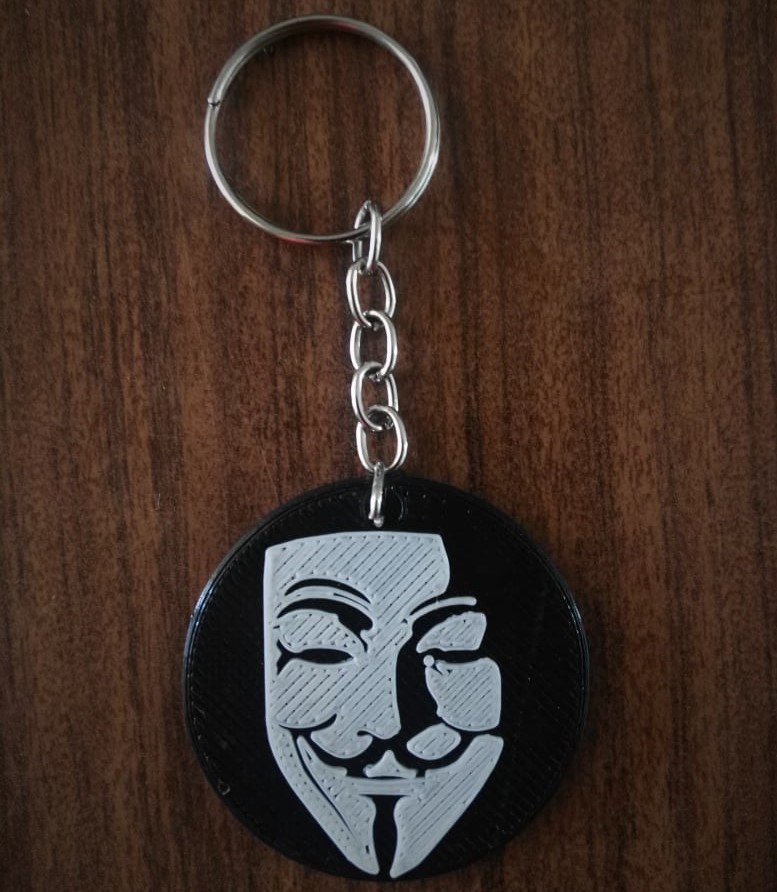 🗝️ V for vendetta Keychain・Free STL File for ・Cults