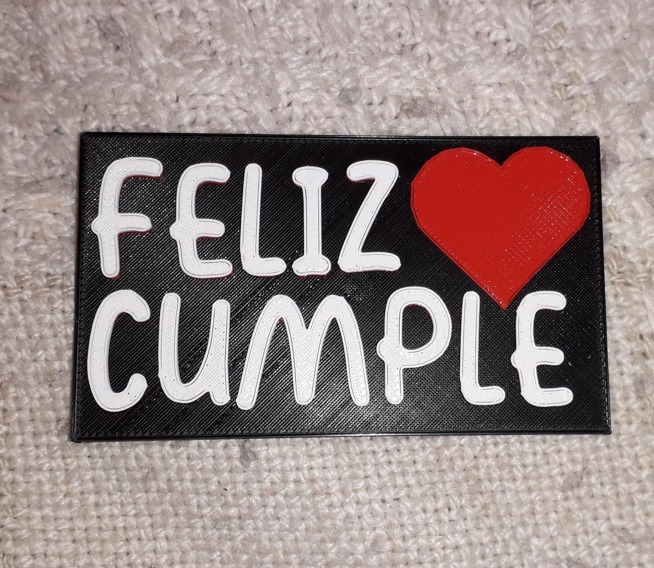 👽 Cartel de feliz cumpleaños・Archivo STL Gratis para ・Cults, image size:2175x1888