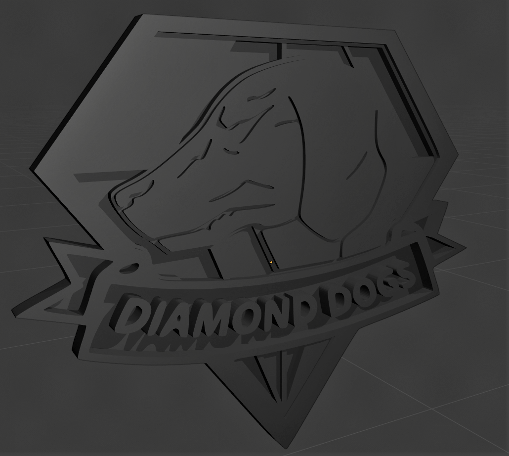 💎 Diamond dogs logo・ STL File for ・Cults