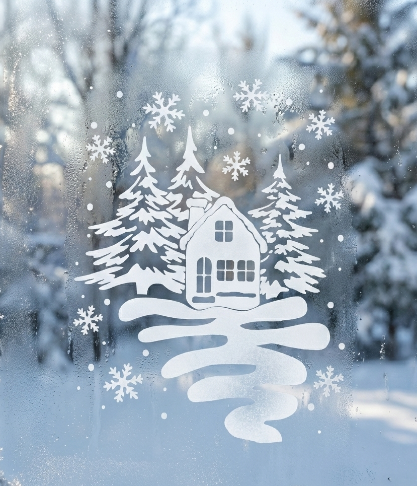 Décoration de fenêtre hivernale DIY ❄️ Pochoir de Noël imprimable en  3D・Fichier 3D Gratuit pour ・Cults, image size:829x965