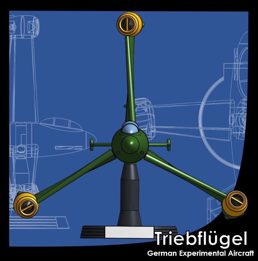 ️ Focke-Wulf Triebflügel - WW2 German Aircraft Concept 1:32・ STL File ...