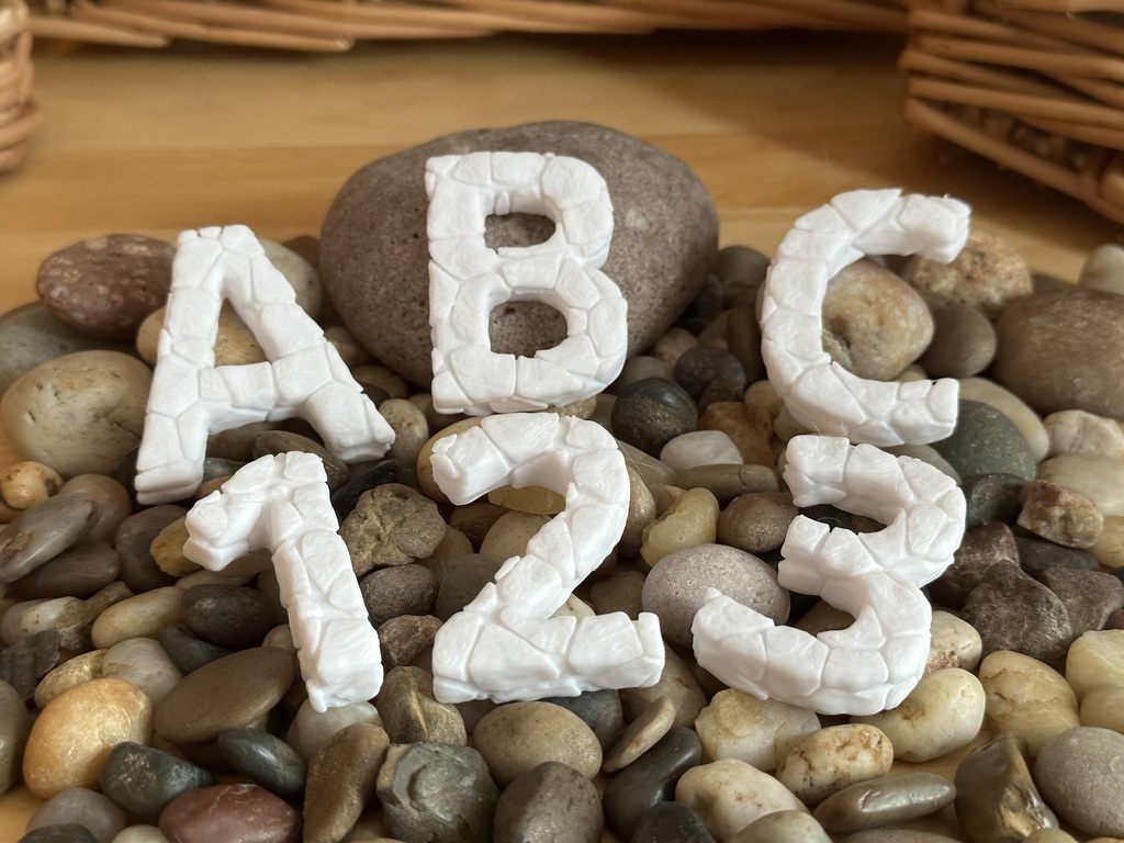 Free 3D file Cracked Letters and Numbers 🔢・3D printable design to ...