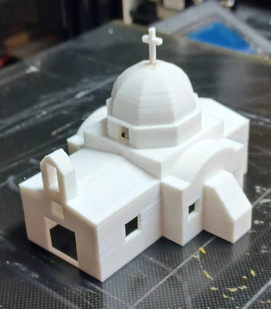 Free 3D file a greek church 🏛️ ・3D printing template to download・Cults