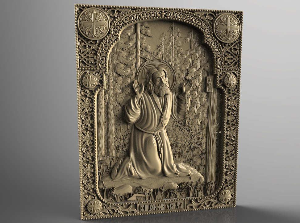 ⛪️ sarovsky religious priest cnc art router machine・Free STL File for ...
