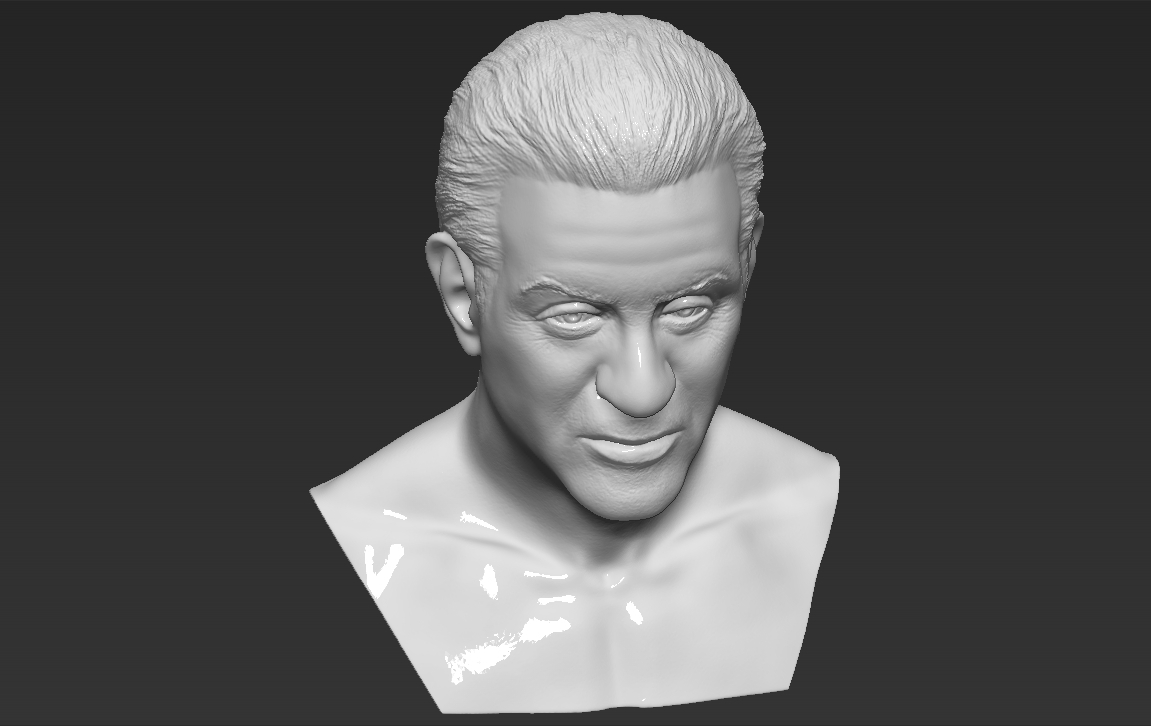 3D file Sylvester Stallone Rocky Balboa bust 3D printing ready 👤 ・3D ...