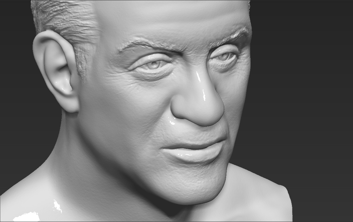 3D file Sylvester Stallone Rocky Balboa bust 3D printing ready 👤 ・3D ...