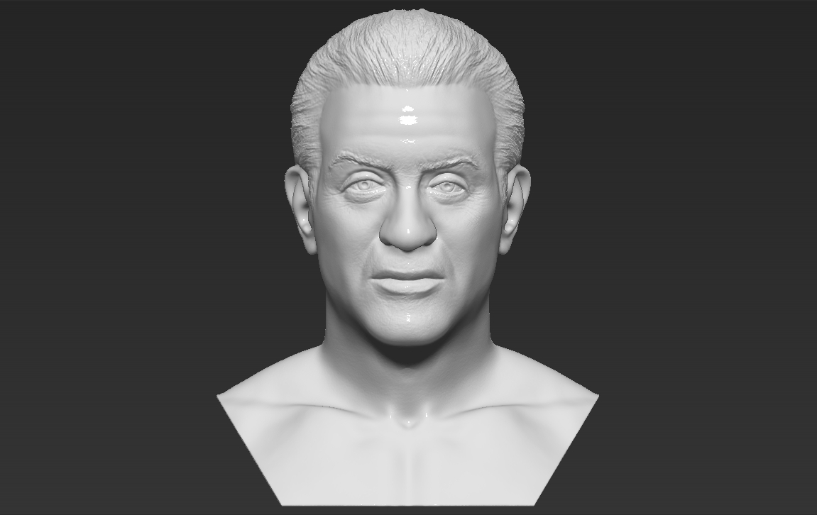 3D file Sylvester Stallone Rocky Balboa bust 3D printing ready 👤 ・3D ...