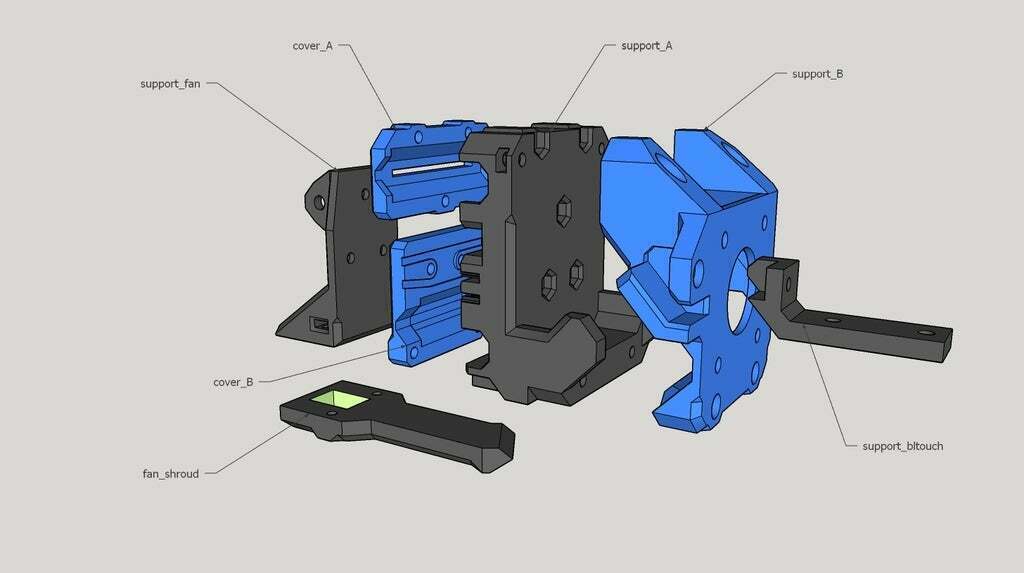 Free STL file Titan Aero extruder for Prusa Bear i3 full 🐻・3D printing ...