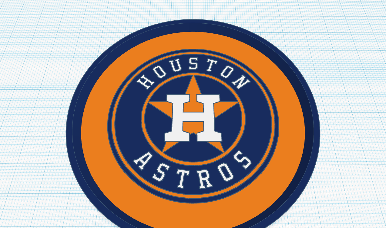STL file Houston Astros Coaster ⚾ ・3D printing model to download・Cults