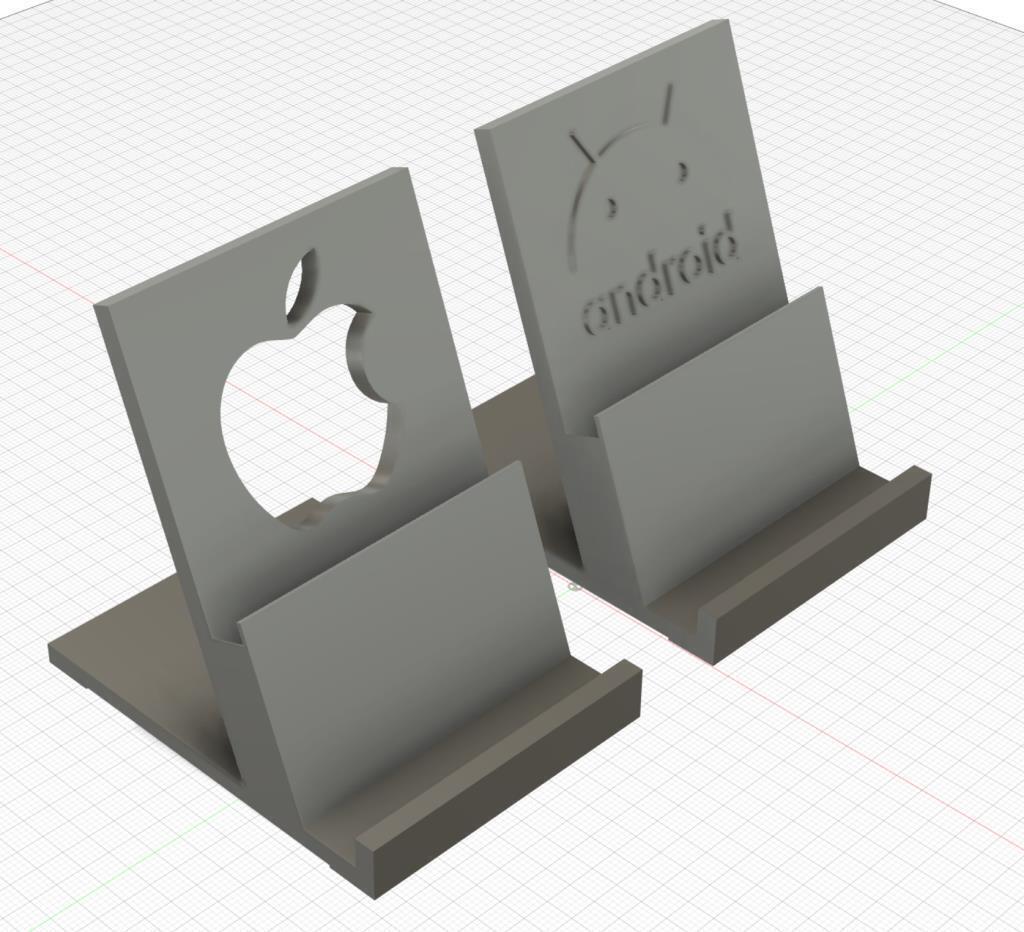 Free STL file Phone Stand for Android and Iphone 📞・3D print design to
