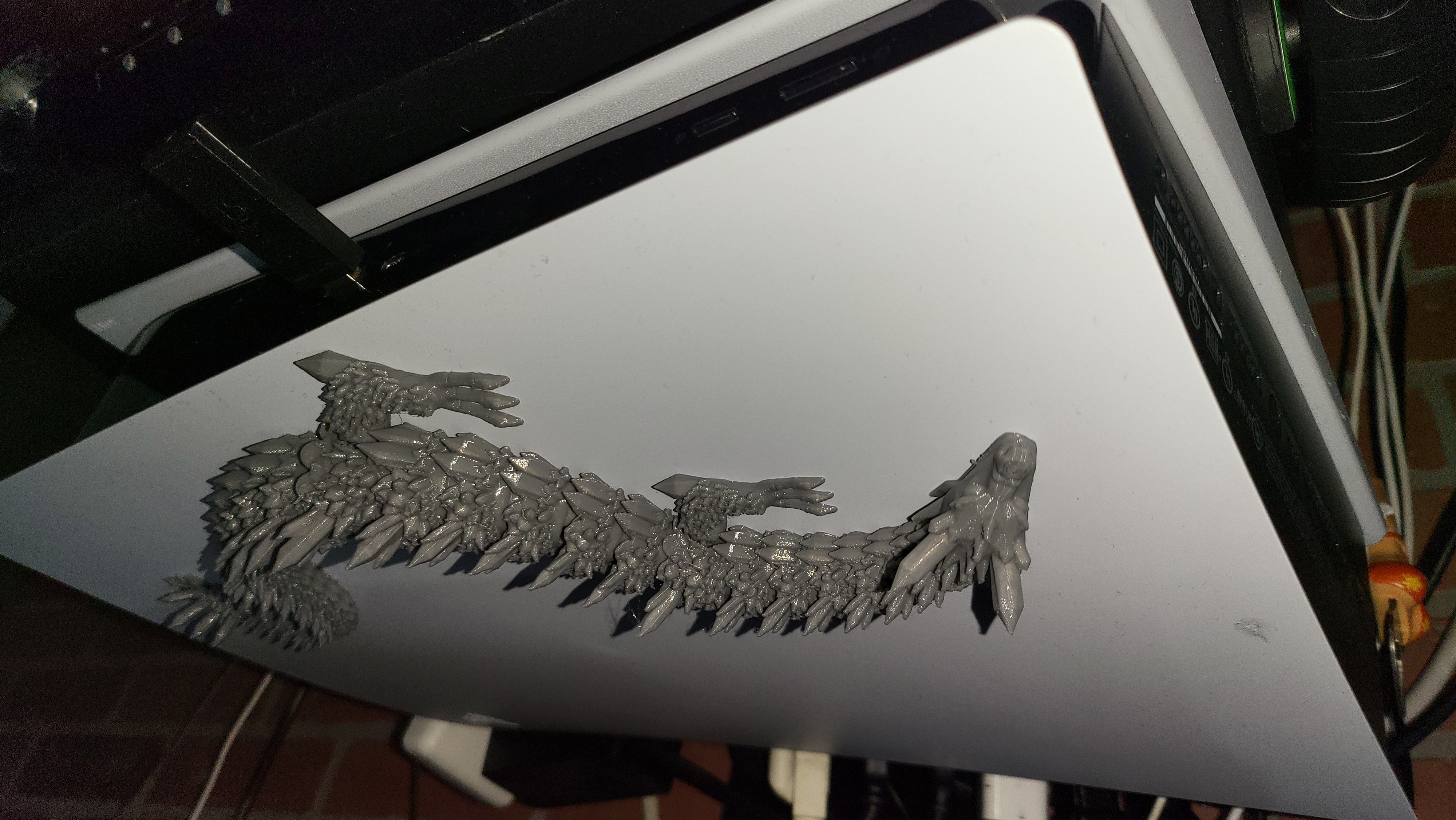 3D printable ARTICULATED DRAGON - FLEXI CRYSTAL DRAGON 3D PRINT・Cults