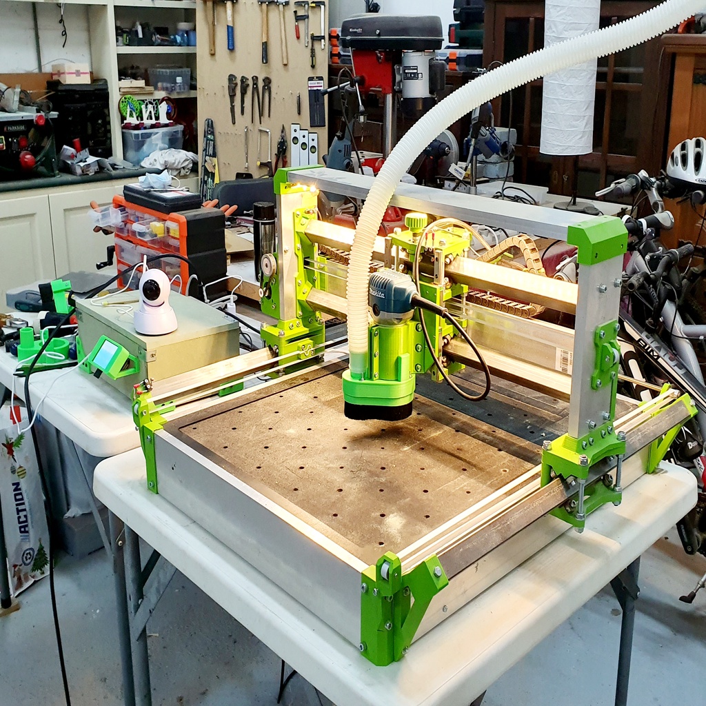 Rs Cnc Router Archivo 3D gratuito Zapato de polvo RS-CNC RS-CNC32 Aspirador Router ...