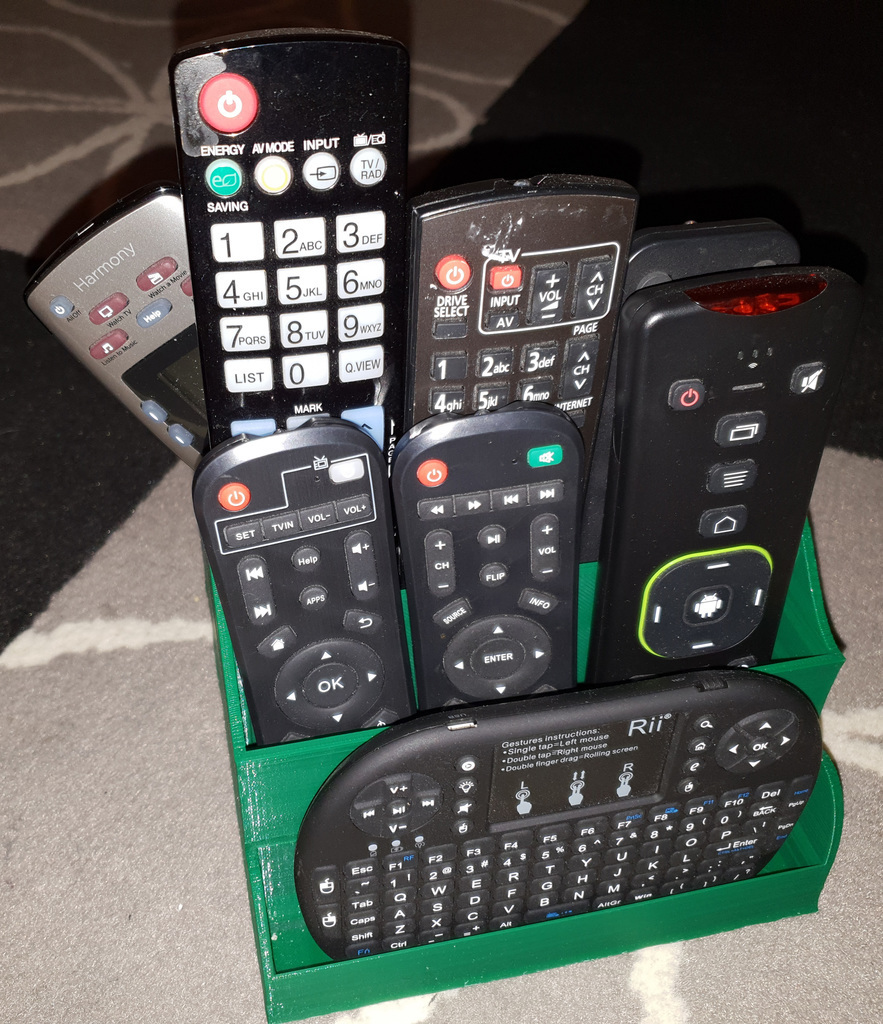 Free 3D file TV Remote Organizer 🏠・3D printable design to download・Cults
