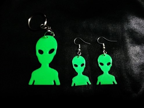 👽 Alien keychain / pendants・Free STL File for ・Cults