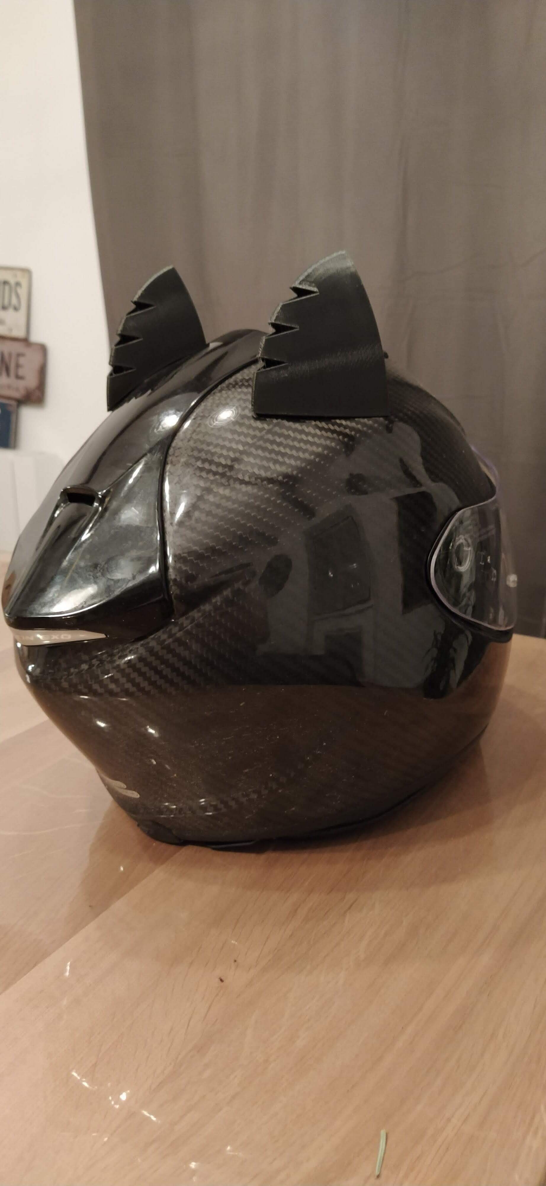 Universal cat ear for motorcycle helmet STL File for Cults