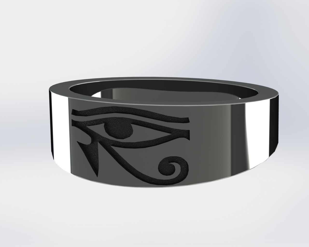 👁️ Horus eye ring・Free 3D File for ・Cults