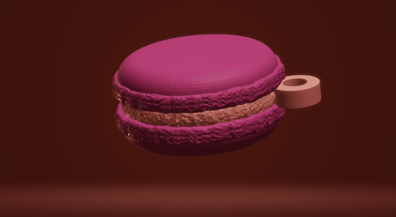 STL file Macaron Keychain 🗝️ ・3D printing idea to download・Cults