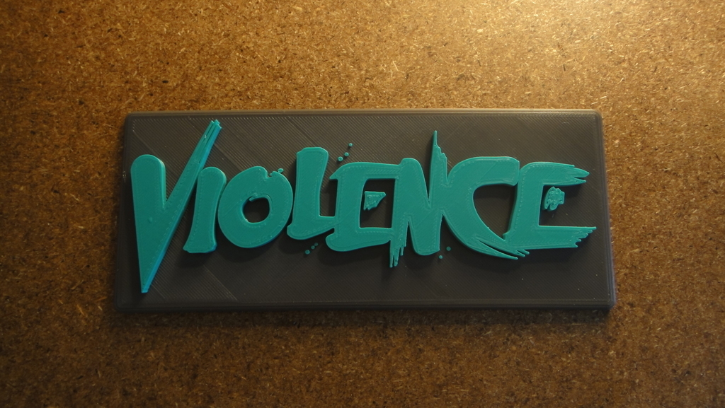 🎨 Multi color lettering・Free 3D File for ・Cults