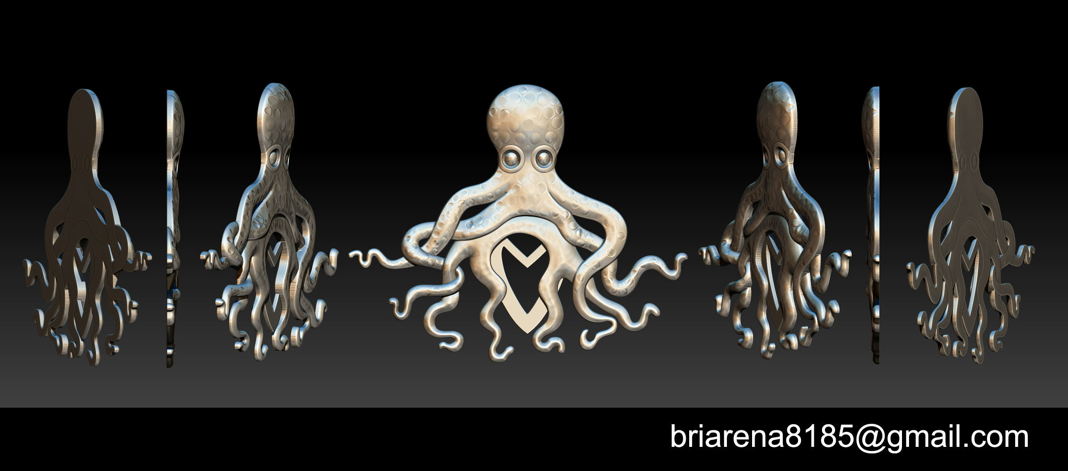 3D file Octopus pendant 3D print model 🐙 ・3D printer design to download ...