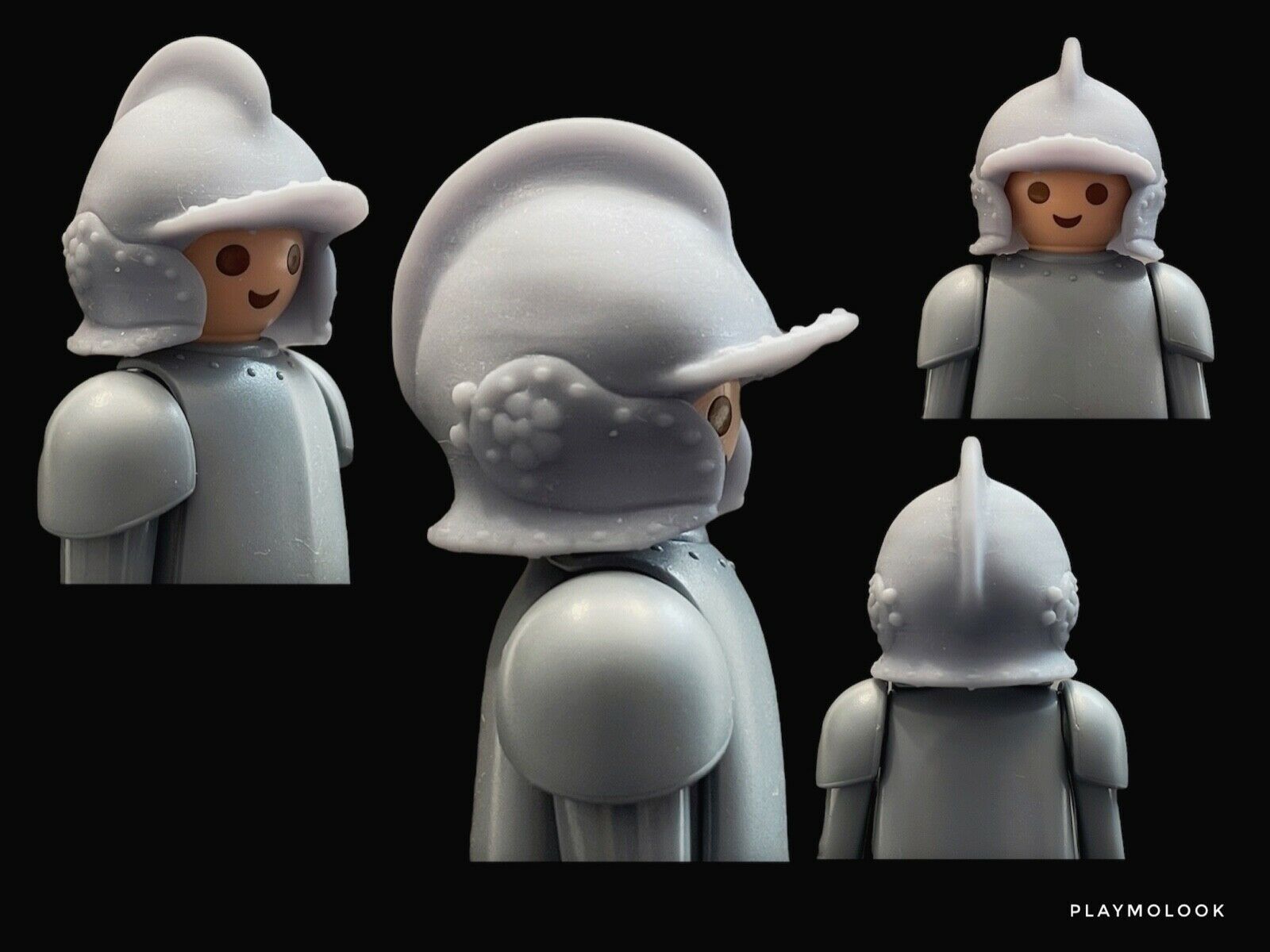 Casque Gris Playmobil – Catégorie 3, Référence 5 – Occasion En Très Bon état
