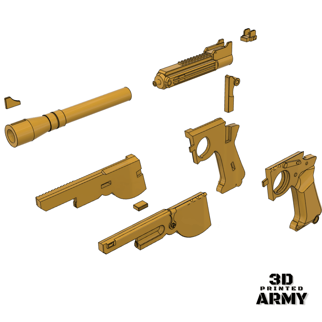 Mandalorian side blaster - IB 94・ STL File for ・Cults